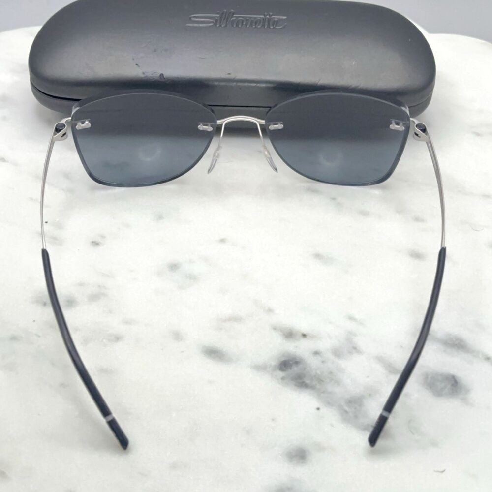 Silhouette 5369 00 6063 Rimless Silver Eyeglasses Sunglasses Frames Only 19-140 - Picture 4 of 8